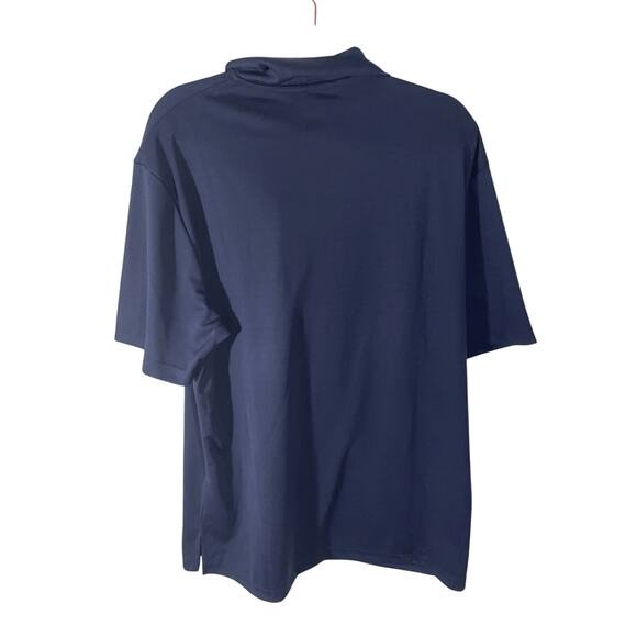 NWT Ben Hogan XL Men's Navy Short Sleeve Front Button Golf Tech Polo Sportswear - Picture 5 of 5